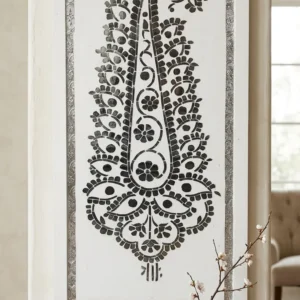 Rajasthani Thikri mirror inlay art panel for home decor by Kraft Inlay